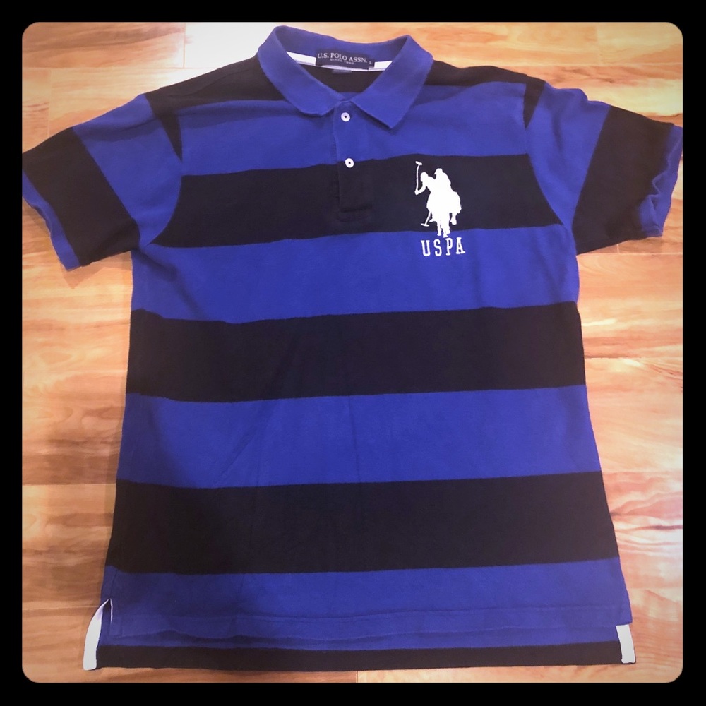 Men’s polo large shirt blue/black